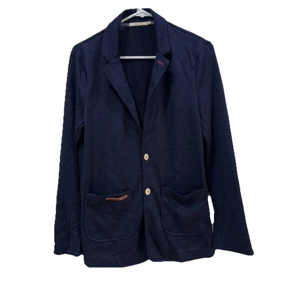 Devernois Women’s Blue Sweater‎ Blazer Cardigan Size 95 Large?